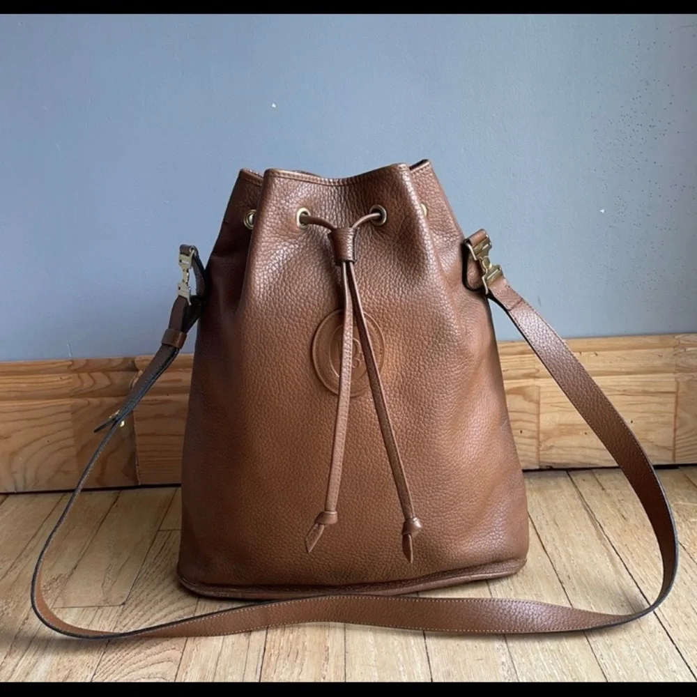 Vintage Christian Dior brown bucket bag - Picture 1 of 12